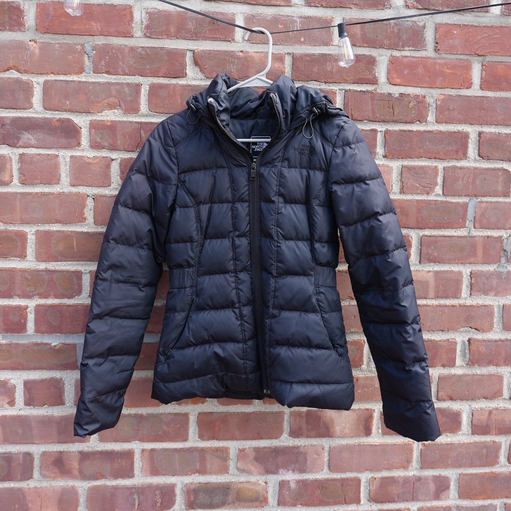 The North Face Black Puffer Jacket Full Zip Hooded Women’s [Size XS]
